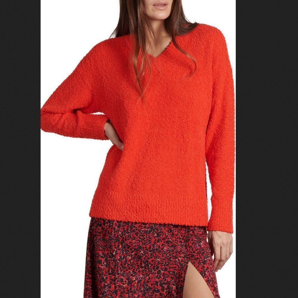 Sanctuary Red Teddy Sweater Size XL